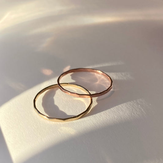 Hammered Stacking Ring
